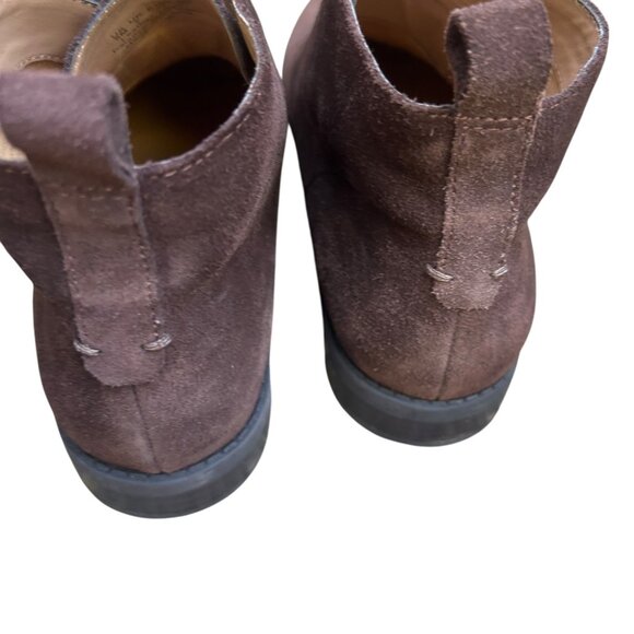 Franco Sarto Isolde Dark Brown Suede Leather Chukka Ankle Booties Size 9 - Picture 4 of 11